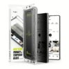 Ringke รุ่น Easy Slide Privacy Tempered Glass - ฟิล์มกระจก Galaxy S25 Ultra (ฟิล์ม 2 แผ่น พร้อมอุปกรณ์ติดตั้ง)
