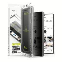 Ringke รุ่น Easy Slide Privacy Tempered Glass - ฟิล์มกระจก Galaxy S25 Ultra (ฟิล์ม 2 แผ่น พร้อมอุปกรณ์ติดตั้ง)