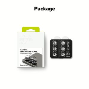 Ringke รุ่น Camera Lens Frame Glass - กระจกเลนส์กล้อง Galaxy S25 Ultra (ฟิล์ม 2 ชิ้น)
