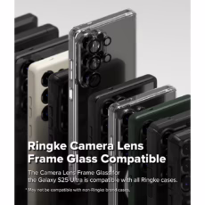 Ringke รุ่น Camera Lens Frame Glass - กระจกเลนส์กล้อง Galaxy S25 Ultra (ฟิล์ม 2 ชิ้น)