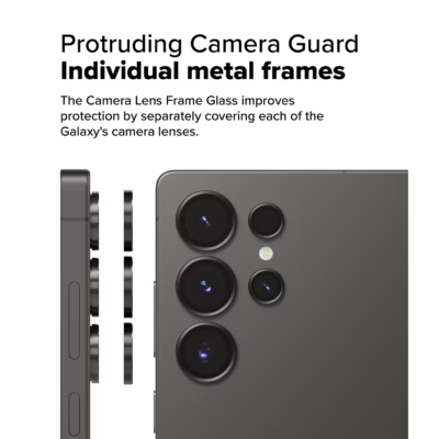 Ringke รุ่น Camera Lens Frame Glass - กระจกเลนส์กล้อง Galaxy S25 Ultra (ฟิล์ม 2 ชิ้น)