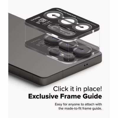 Ringke รุ่น Camera Lens Frame Glass - กระจกเลนส์กล้อง Galaxy S25 Ultra (ฟิล์ม 2 ชิ้น)