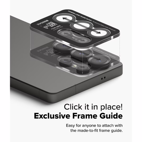 Ringke รุ่น Camera Lens Frame Glass - กระจกเลนส์กล้อง Galaxy S25 Ultra (ฟิล์ม 2 ชิ้น)