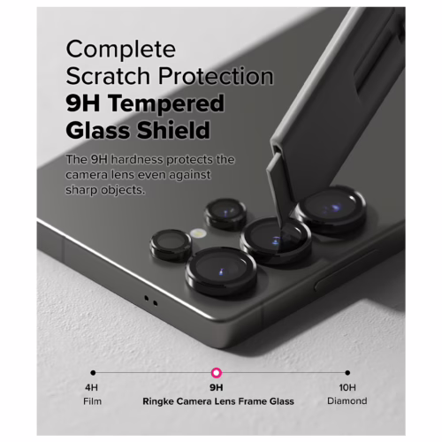 Ringke รุ่น Camera Lens Frame Glass - กระจกเลนส์กล้อง Galaxy S25 Ultra (ฟิล์ม 2 ชิ้น)