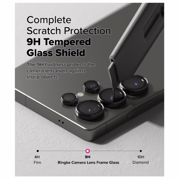 Ringke รุ่น Camera Lens Frame Glass - กระจกเลนส์กล้อง Galaxy S25 Ultra (ฟิล์ม 2 ชิ้น)