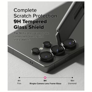 Ringke รุ่น Camera Lens Frame Glass - กระจกเลนส์กล้อง Galaxy S25 Ultra (ฟิล์ม 2 ชิ้น)