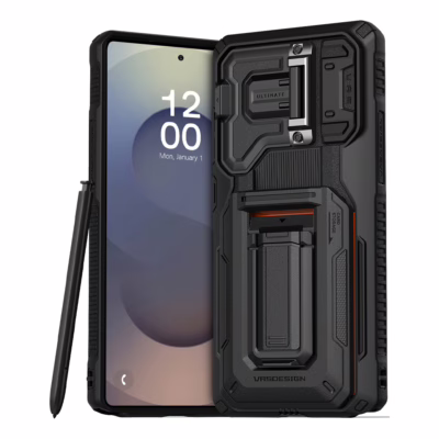 VRS รุ่น D-Wallet Origin - เคส Galaxy S25 Ultra - สี Black