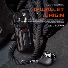 VRS รุ่น D-Wallet Origin - เคส Galaxy S25 Ultra - สี Metallic Green