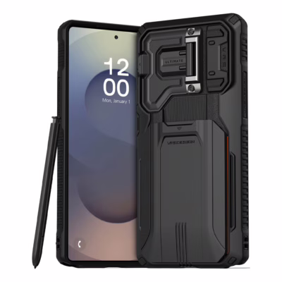 VRS รุ่น D-Wallet Origin Lite - เคส Galaxy S25 Ultra - สี Black