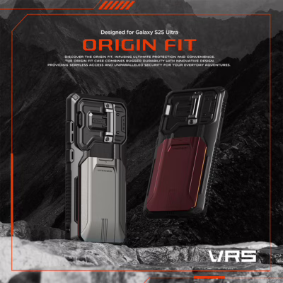 VRS รุ่น D-Wallet Origin Lite - เคส Galaxy S25 Ultra - สี Metallic Green