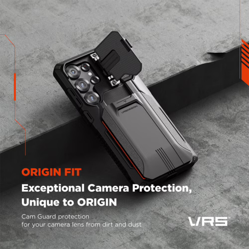 VRS รุ่น D-Wallet Origin Lite - เคส Galaxy S25 Ultra - สี Black