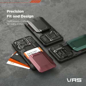 VRS รุ่น D-Wallet Origin Lite - เคส Galaxy S25 Ultra - สี Metallic Green