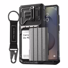 VRS รุ่น Damda Glide Ultimate - เคส Galaxy S25 Ultra - สี Metallic Black
