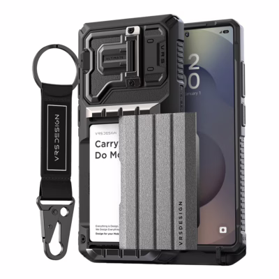 VRS รุ่น Damda Glide Ultimate - เคส Galaxy S25 Ultra - สี Metallic Black
