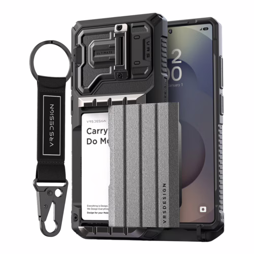 VRS รุ่น Damda Glide Ultimate - เคส Galaxy S25 Ultra - สี Metallic Black