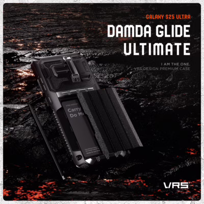 VRS รุ่น Damda Glide Ultimate - เคส Galaxy S25 Ultra - สี Black