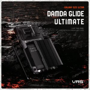 VRS รุ่น Damda Glide Ultimate - เคส Galaxy S25 Ultra - สี Metallic Black