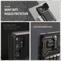 VRS รุ่น Damda Glide Ultimate - เคส Galaxy S25 Ultra - สี Black