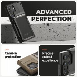 VRS รุ่น Damda Glide Pro - เคส Galaxy S25 Ultra - สี Metallic Green Groove