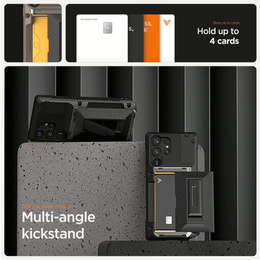 VRS รุ่น Damda Glide Hybrid - เคส Galaxy S25 Ultra - สี Black Groove - Image 3