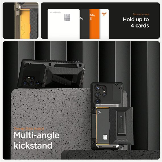 VRS รุ่น Damda Glide Hybrid - เคส Galaxy S25 Ultra - สี Black Groove - Image 3