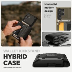 VRS รุ่น Damda Glide Hybrid - เคส Galaxy S25 Ultra - สี Black Groove