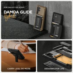 VRS รุ่น Damda Glide Hybrid - เคส Galaxy S25 Ultra - สี Black Groove