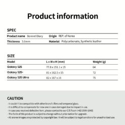 Araree รุ่น Mustang Diary - เคส Galaxy S25 Ultra - สี Black