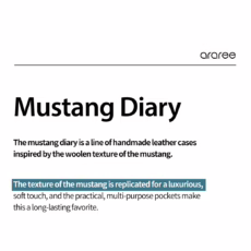 Araree รุ่น Mustang Diary - เคส Galaxy S25 Ultra - สี Black
