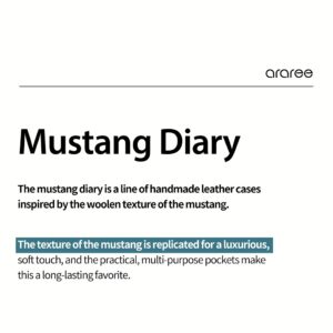 Araree รุ่น Mustang Diary - เคส Galaxy S25 Ultra - สี Black