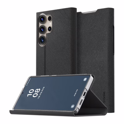 Araree รุ่น Bonnet Stand - เคส Galaxy S25 Ultra - สี Black