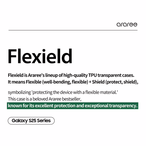 Araree รุ่น Flexield - เคส Galaxy S25 - สี Clear