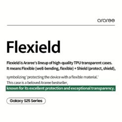 Araree รุ่น Flexield - เคส Galaxy S25 Ultra - สี Clear Black