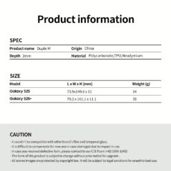 Araree รุ่น Duple M - เคส Galaxy S25 Plus - สี Clear