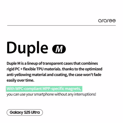 Araree รุ่น Duple M - เคส Galaxy S25 Ultra - สี Clear Matt