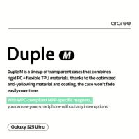 Araree รุ่น Duple M - เคส Galaxy S25 Ultra - สี Clear