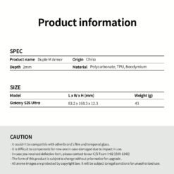 Araree รุ่น Duple M Armor - เคส Galaxy S25 Ultra - สี Black