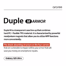 Araree รุ่น Duple M Armor - เคส Galaxy S25 Ultra - สี White