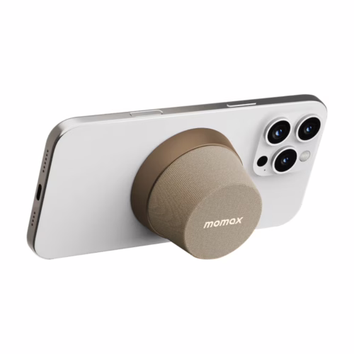Momax รุ่น 1-Vibe Go - ลำโพง Magnetic - สี Sandstone