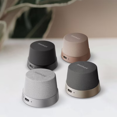 Momax รุ่น 1-Vibe Go - ลำโพง Magnetic - สี Sandstone