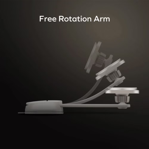 Momax รุ่น Q2.Mag Mount - แท่นชาร์จไร้สายติดรถยนต์ - สี Titanium