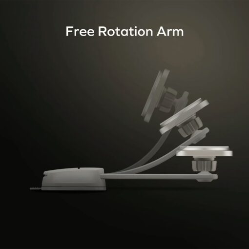 Momax รุ่น Q2.Mag Mount - แท่นชาร์จไร้สายติดรถยนต์ - สี Titanium - Image 3