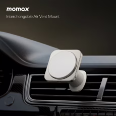 Momax รุ่น Q2.Mag Mount - แท่นชาร์จไร้สายติดรถยนต์ - สี Titanium
