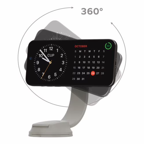 Momax รุ่น Q2.Mag Mount - แท่นชาร์จไร้สายติดรถยนต์ - สี Titanium