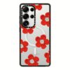 Casetify รุ่น Impact Case with Magnetic - เคส Galaxy S25 Ultra - ลาย Crochet Flowers - Red