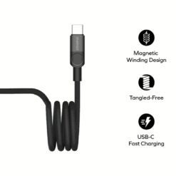 Momax สายชาร์จ รุ่น Mag.Link ชาร์จไว PD QC 3.0 100W USB-C to C (ยาว 1m) - สี Black