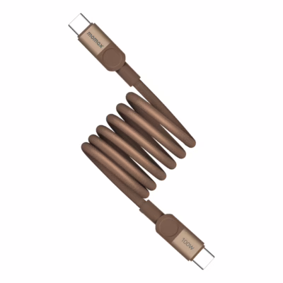 Momax สายชาร์จ รุ่น Mag.Link ชาร์จไว PD QC 3.0 100W USB-C to C (ยาว 1m) - สี Sandstone