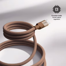 Momax สายชาร์จ รุ่น Mag.Link ชาร์จไว PD QC 3.0 100W USB-C to C (ยาว 1m) - สี Sandstone