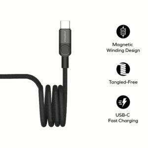 Momax สายชาร์จ รุ่น Mag.Link ชาร์จไว PD QC 3.0 100W USB-C to C (ยาว 2m) - สี Black