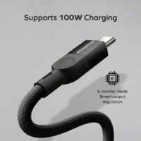 Momax สายชาร์จ รุ่น Mag.Link ชาร์จไว PD QC 3.0 100W USB-C to C (ยาว 2m) - สี Black